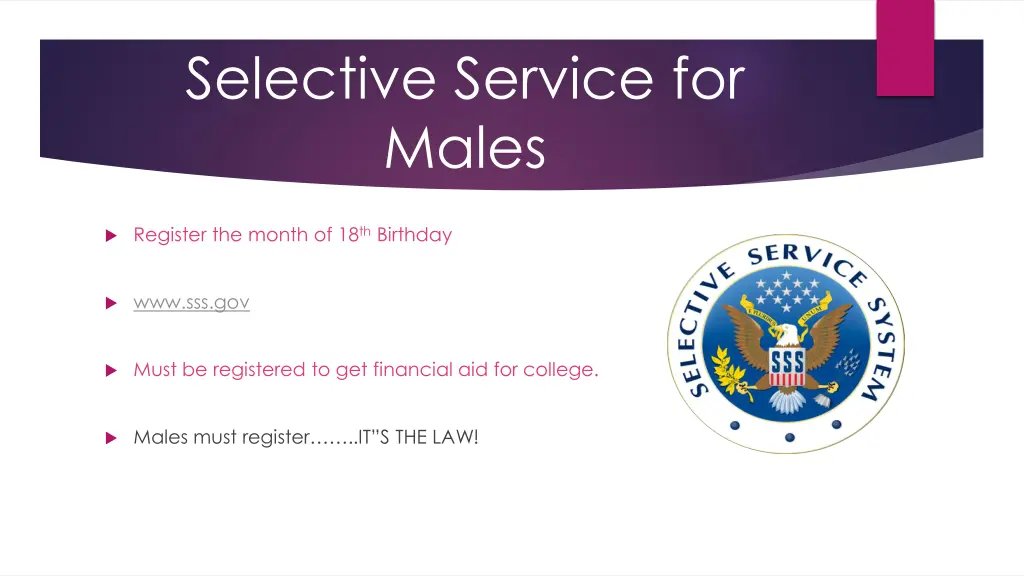 selective service for males