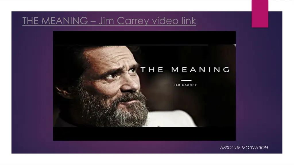 the meaning jim carrey video link