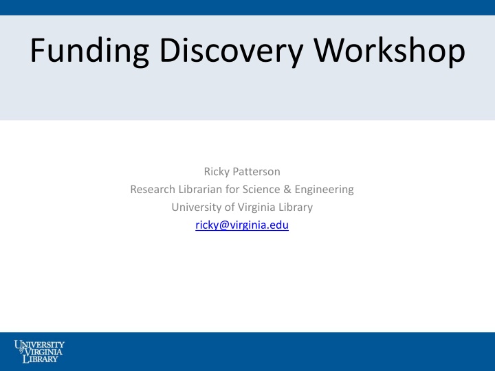 funding discovery workshop