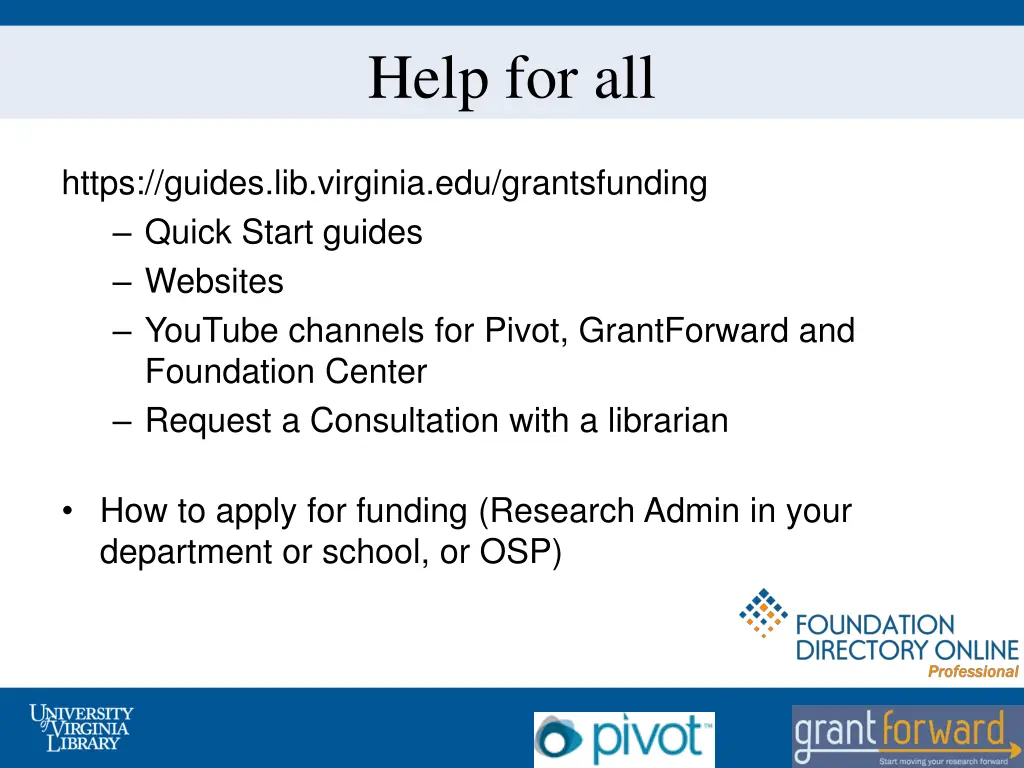 help for all
