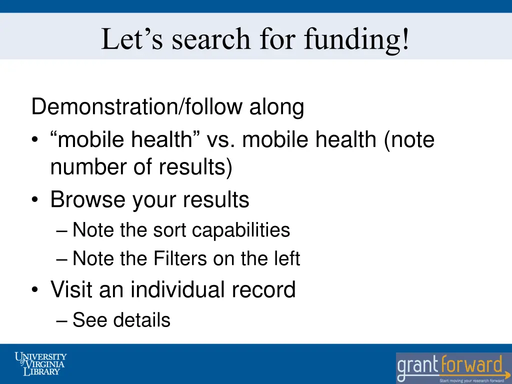 let s search for funding 1