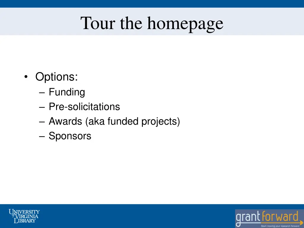 tour the homepage 1