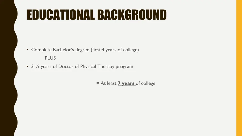 educational background