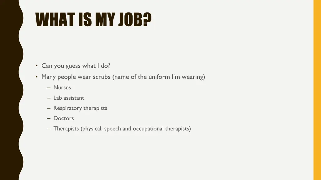 what is my job