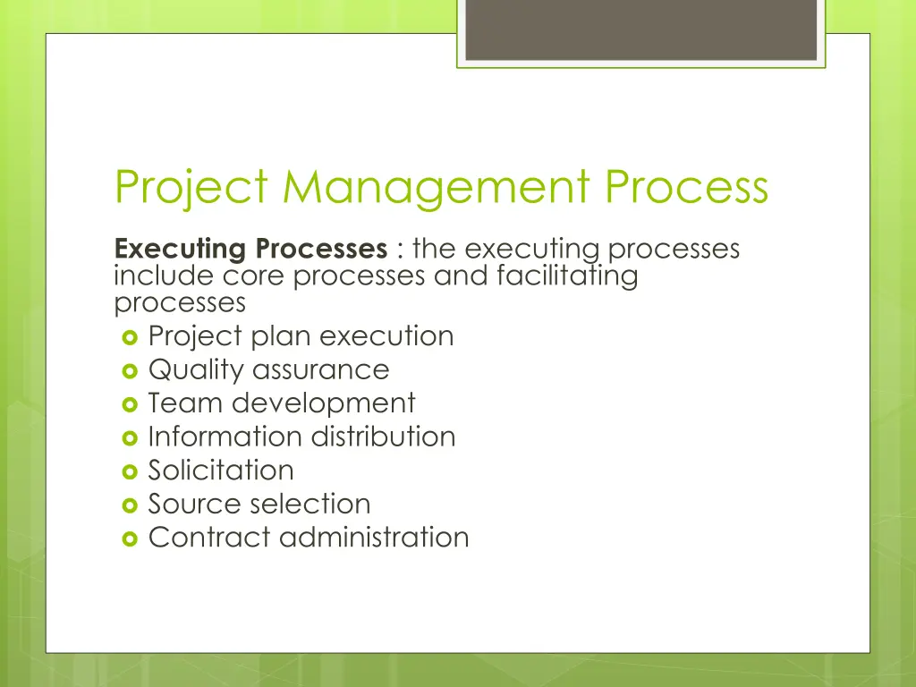 project management process 9