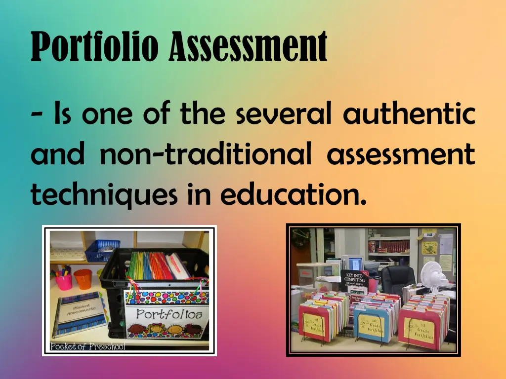 portfolio assessment