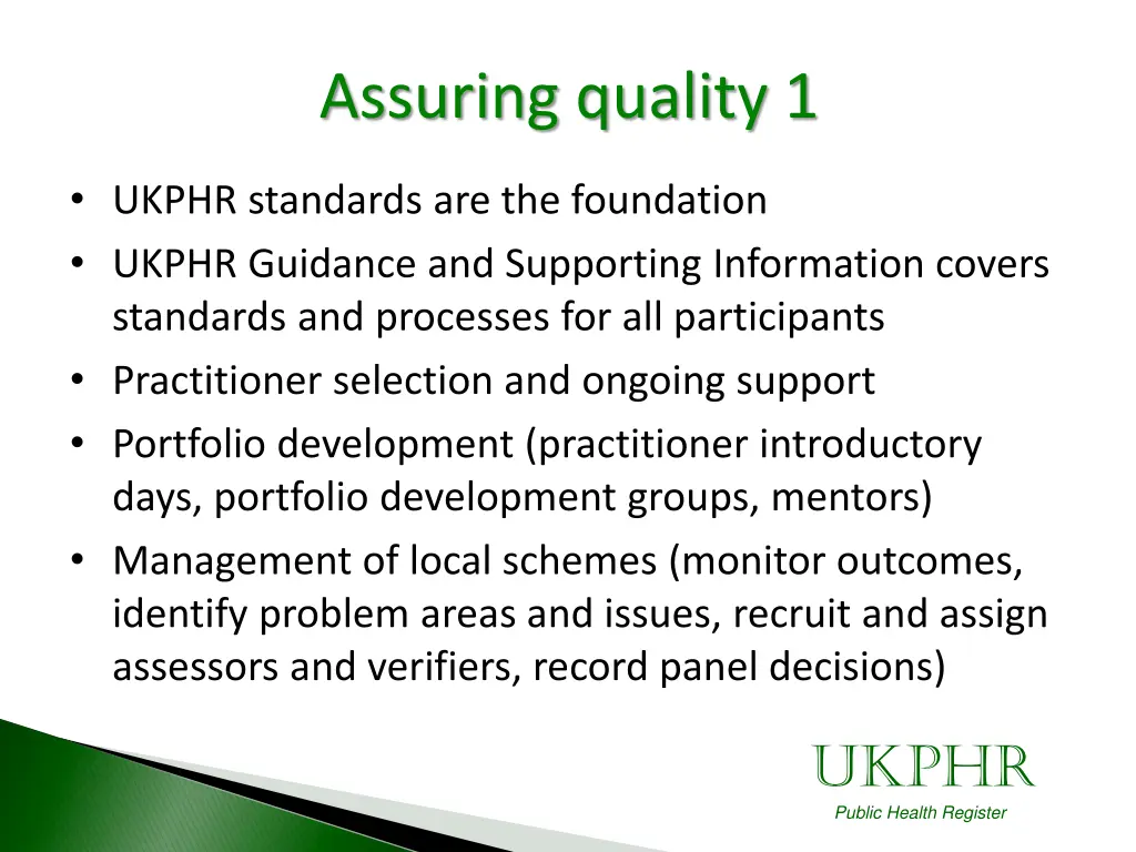 assuring quality 1