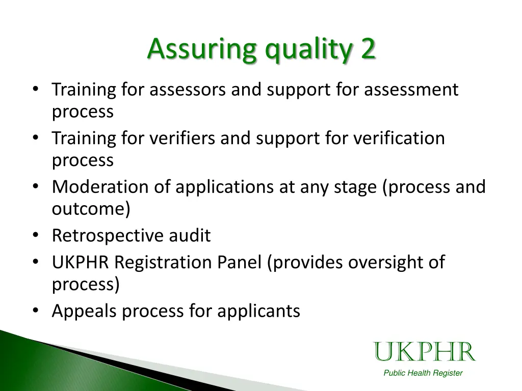 assuring quality 2
