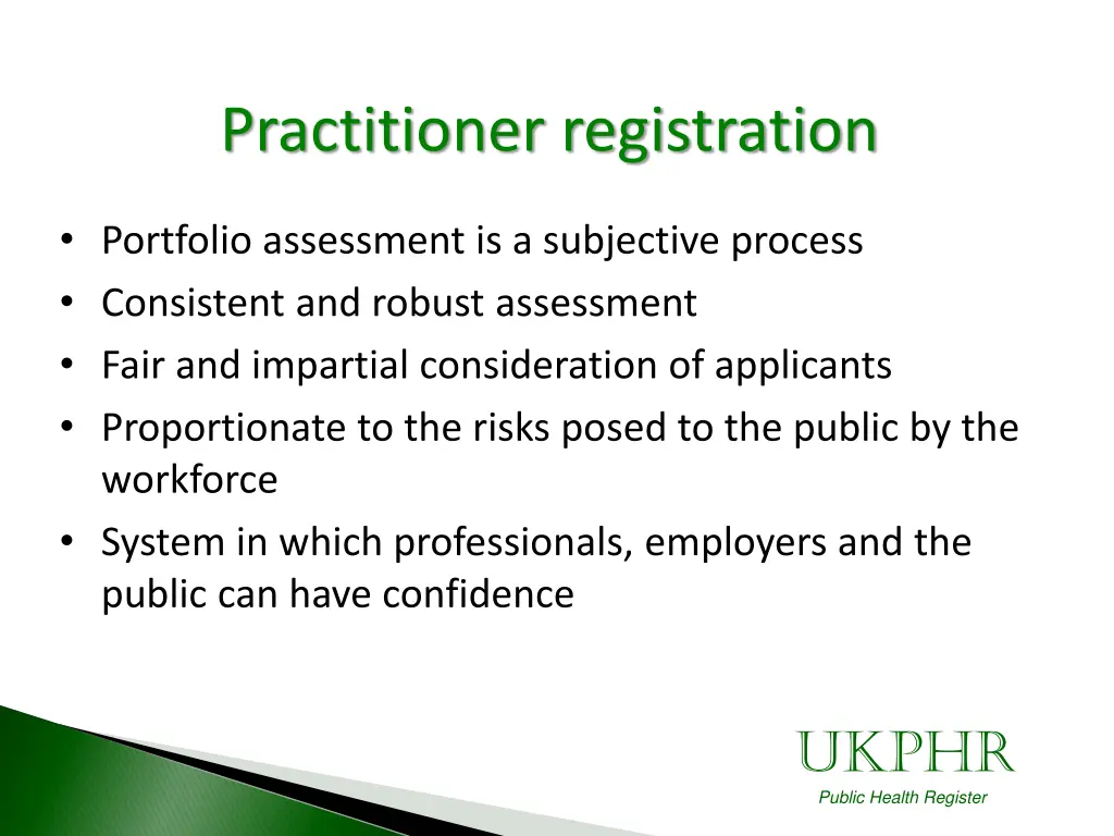 practitioner registration