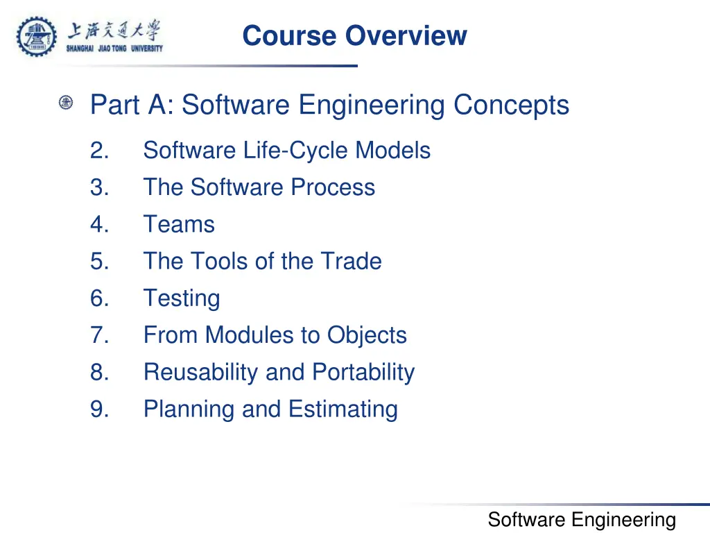 course overview