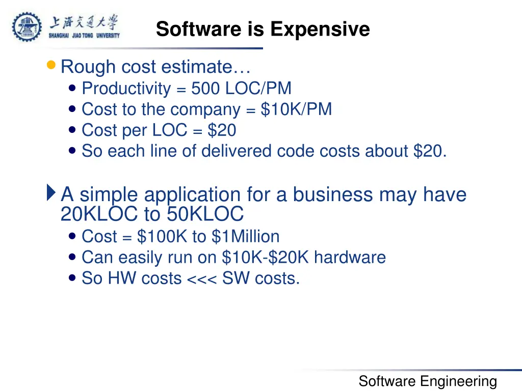 software is expensive