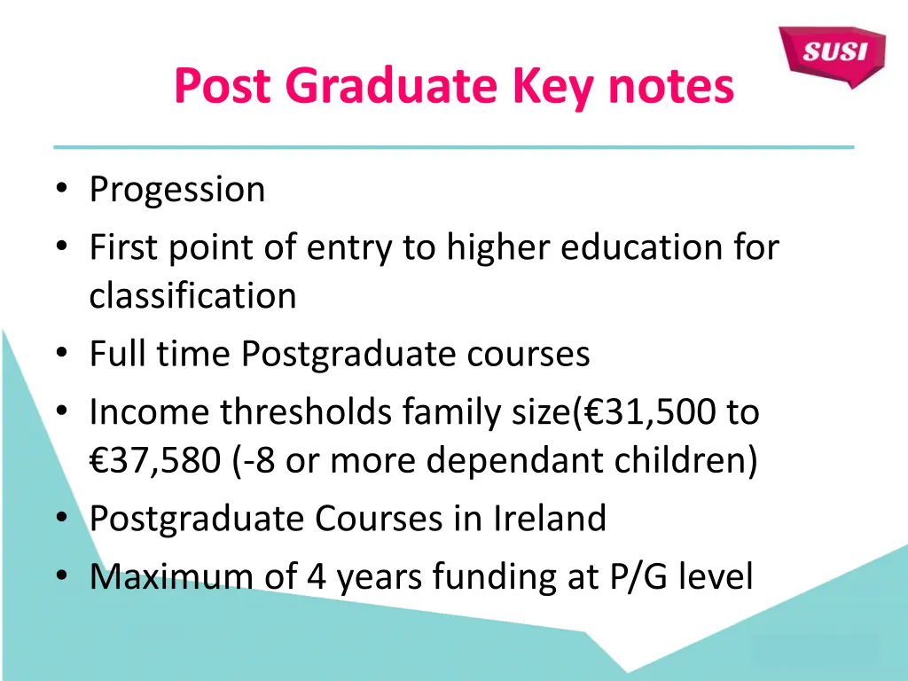 post graduate key notes