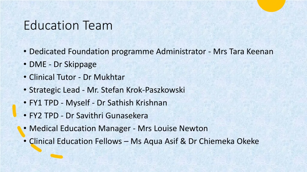 education team