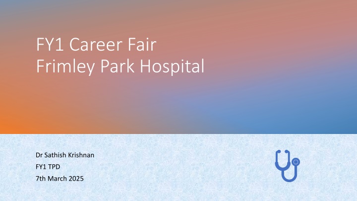 fy1 career fair frimley park hospital