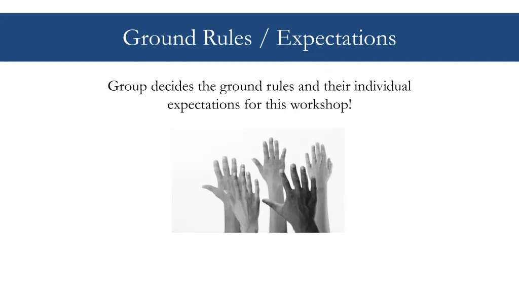 ground rules expectations