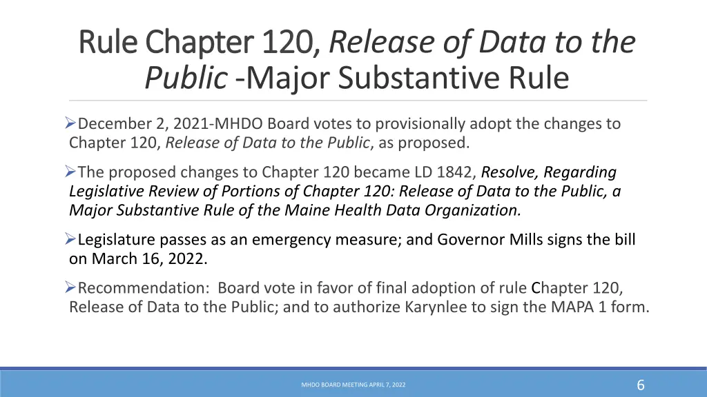rule chapter 120 rule chapter 120 release of data