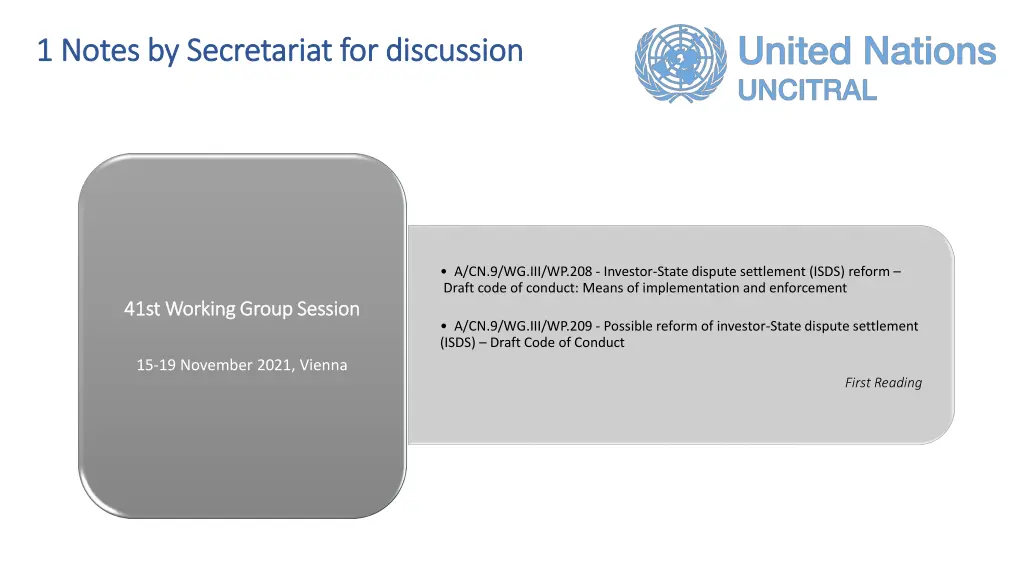 1 notes by secretariat for discussion 1 notes