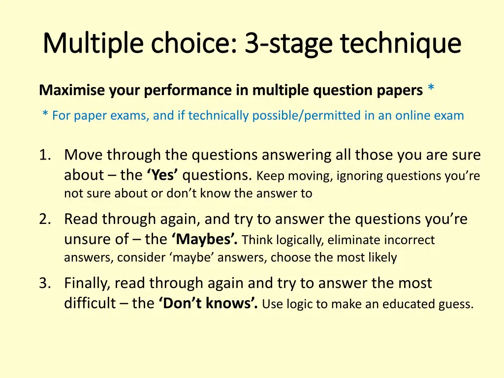 multiple choice 3 multiple choice 3 stage