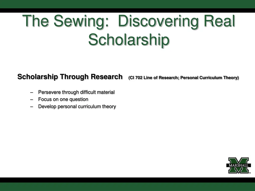 the sewing discovering real scholarship 1
