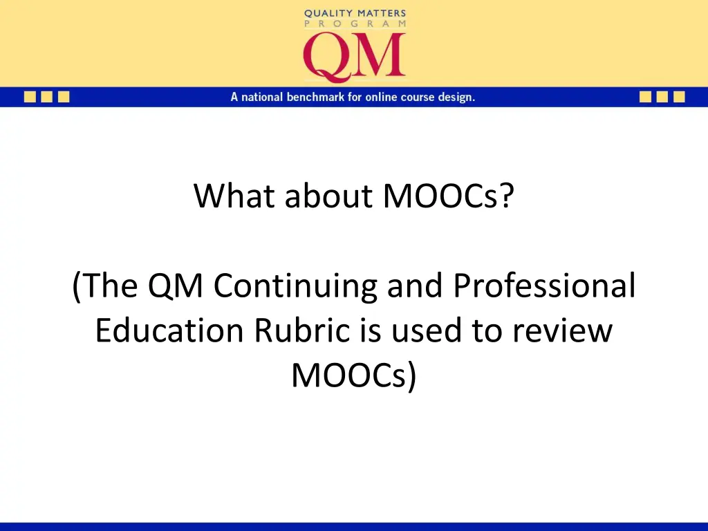 what about moocs