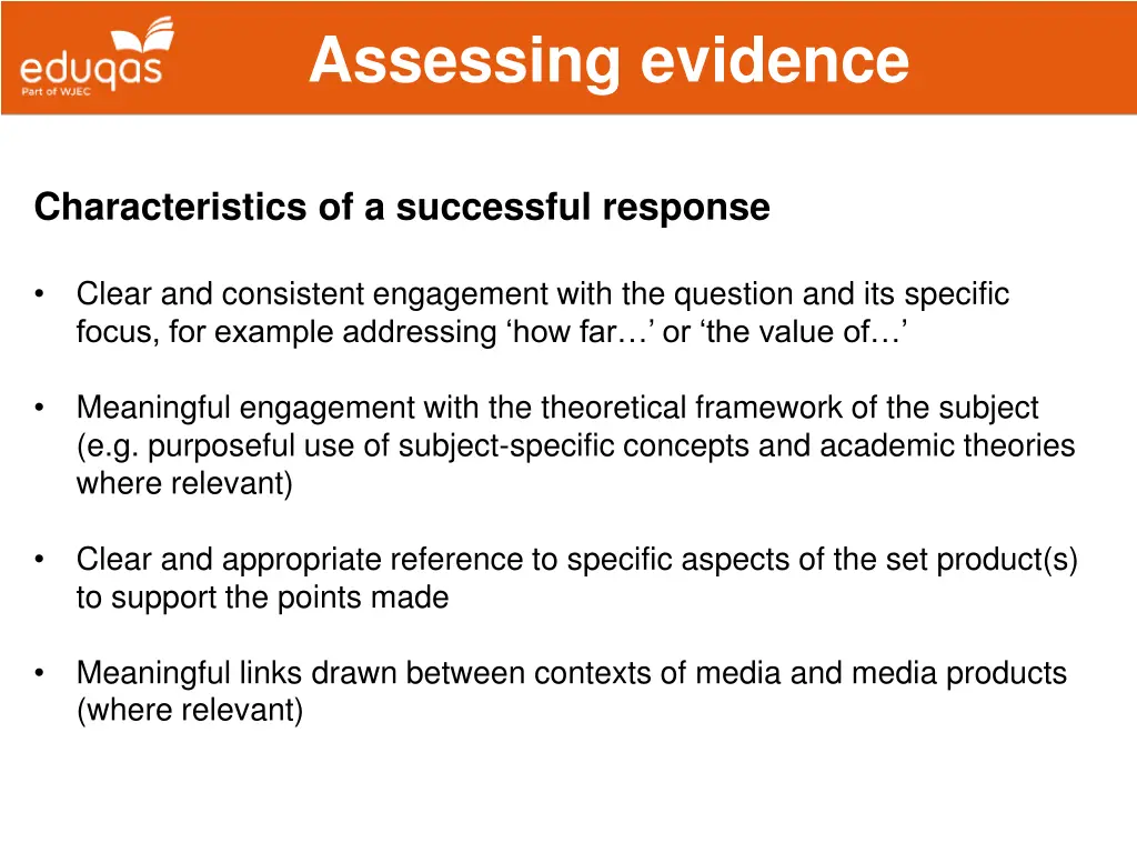 assessing evidence 20
