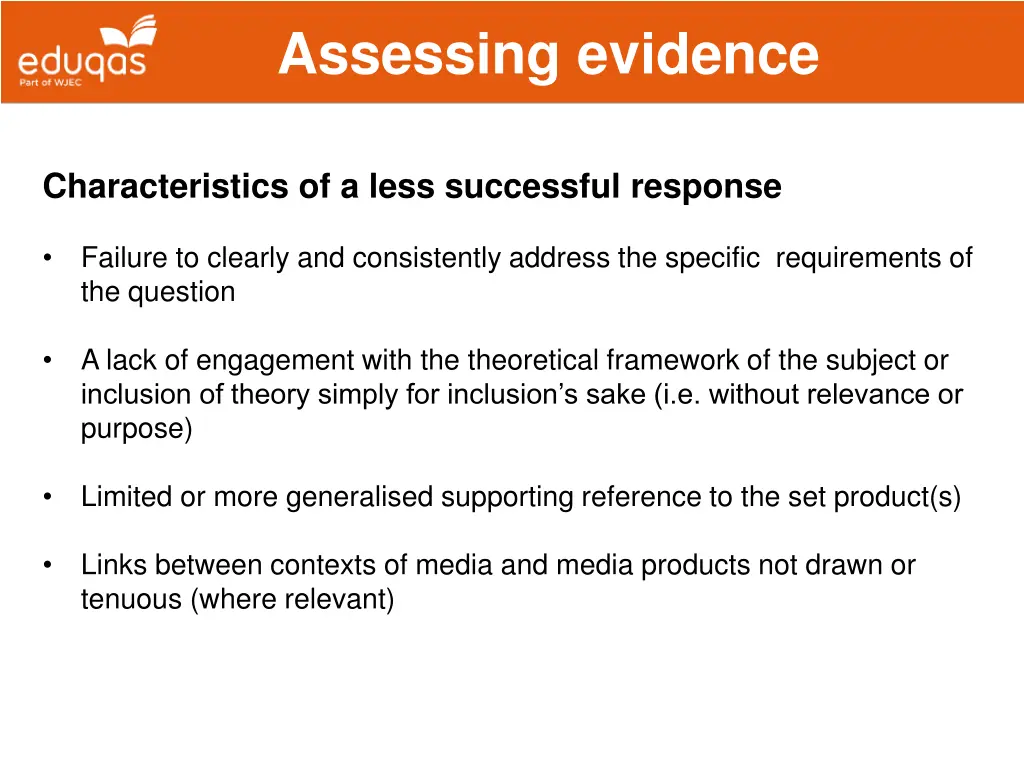 assessing evidence 21