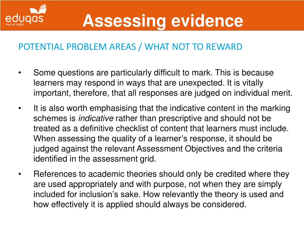 assessing evidence 22