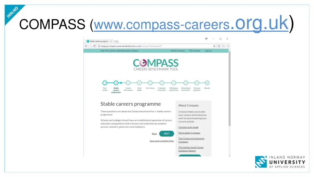 compass www compass careers org uk