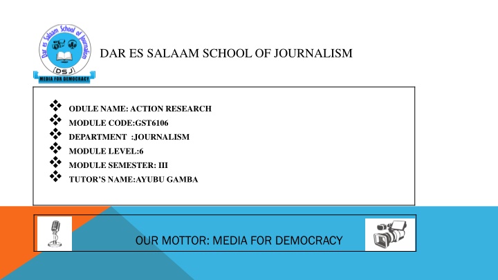 dar es salaam school of journalism