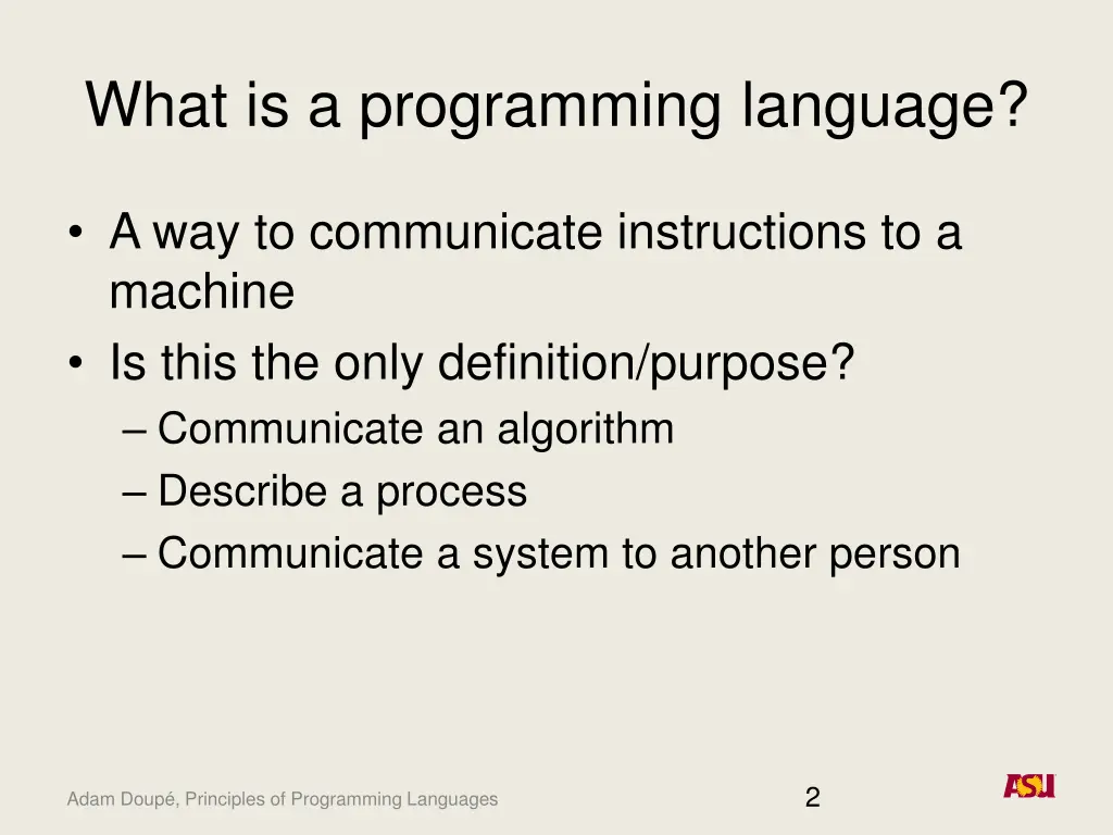 what is a programming language