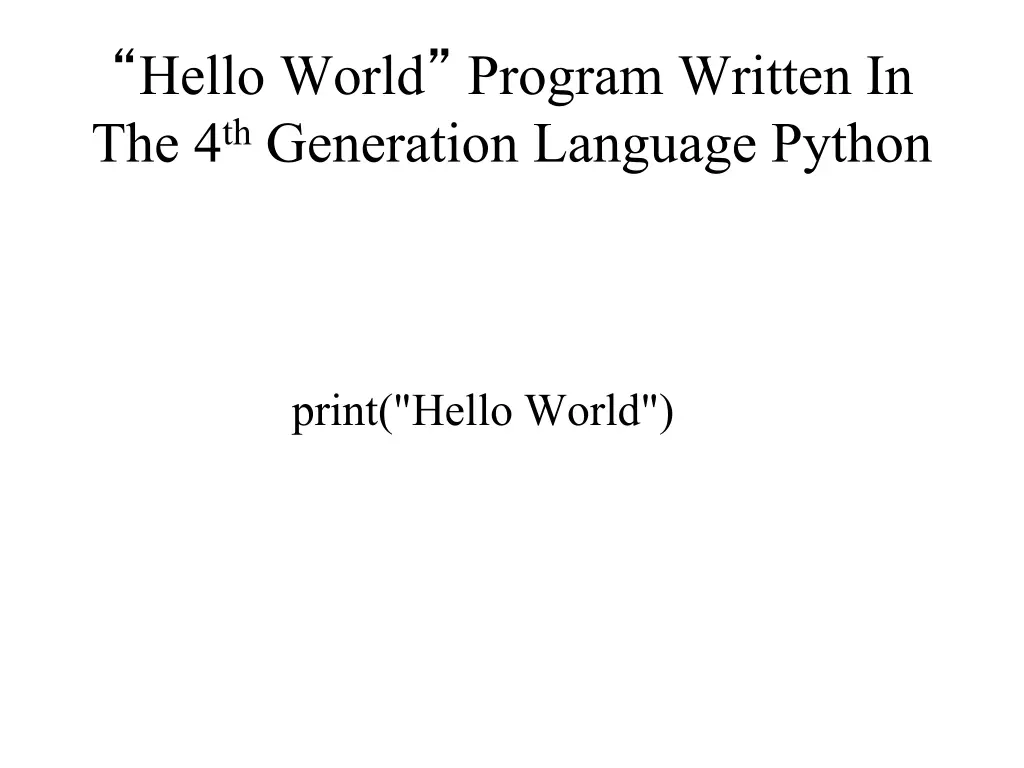 hello world program written 1