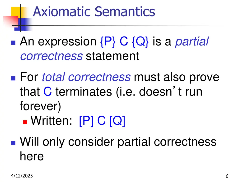axiomatic semantics 4