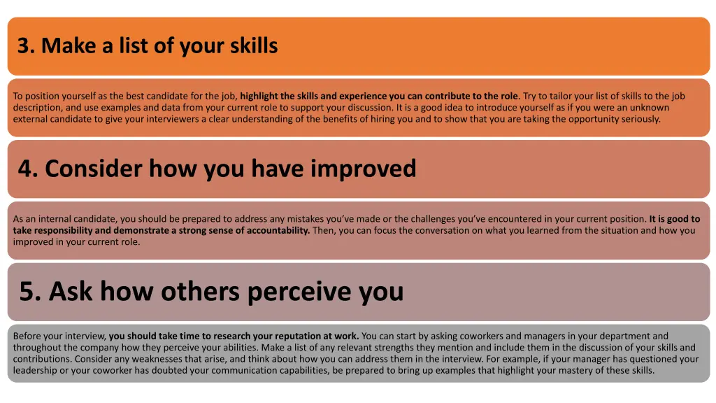 3 make a list of your skills