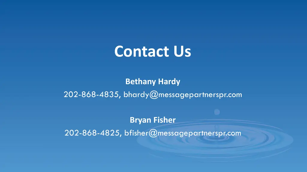 contact us