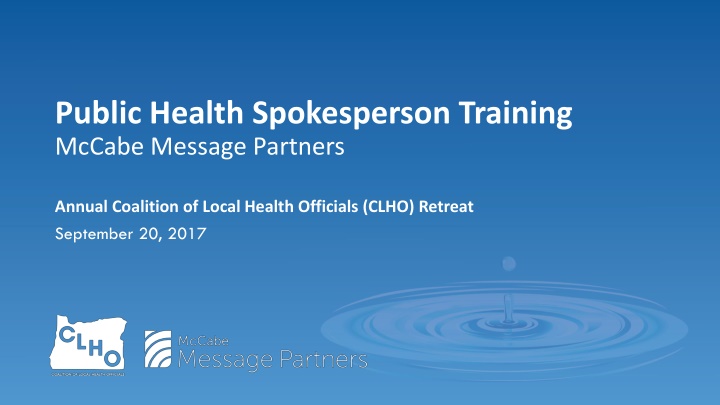 public health spokesperson training mccabe