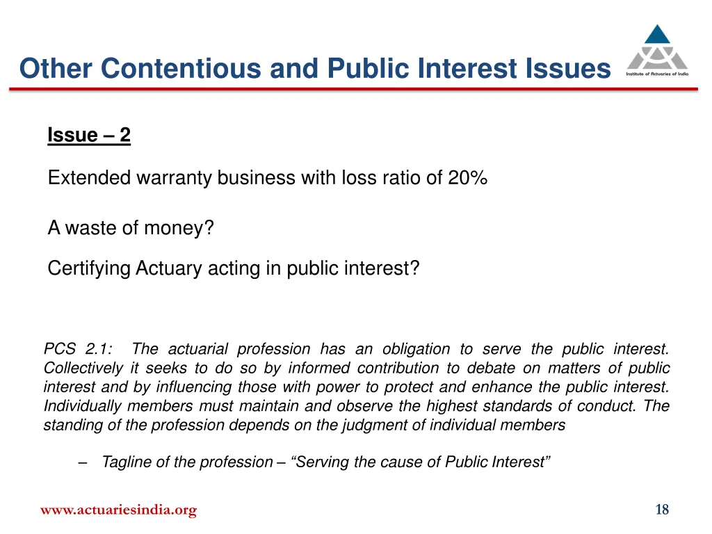 other contentious and public interest issues 1