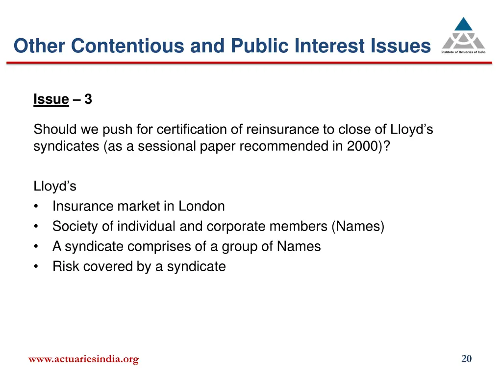 other contentious and public interest issues 2