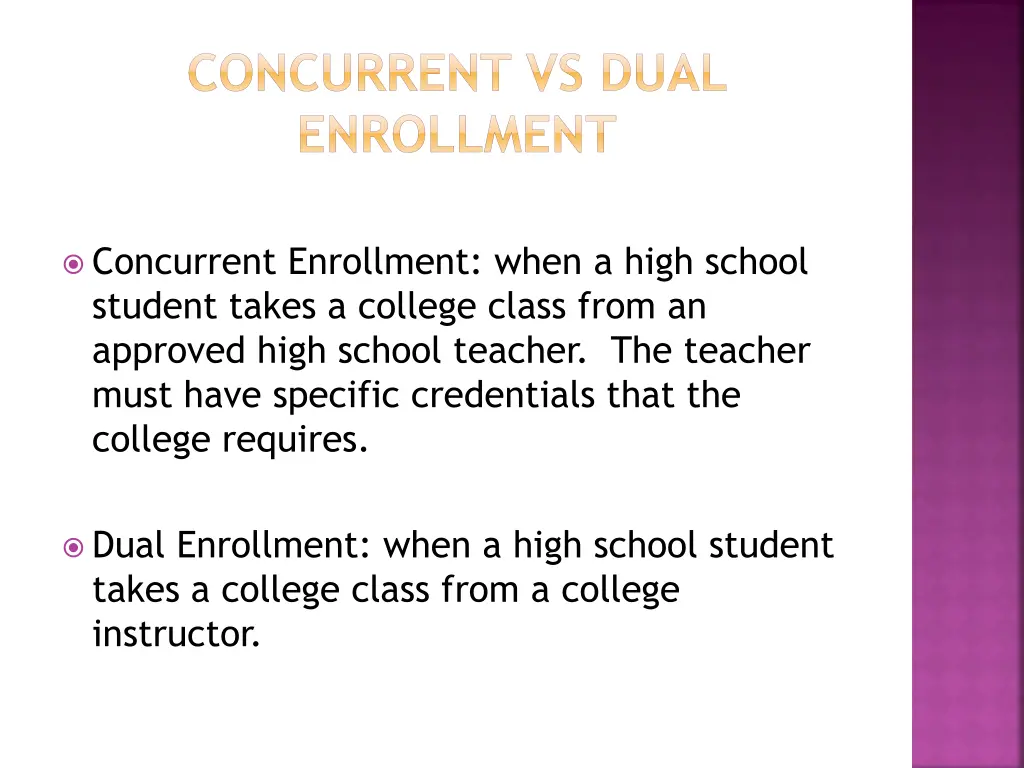 concurrent vs dual enrollment