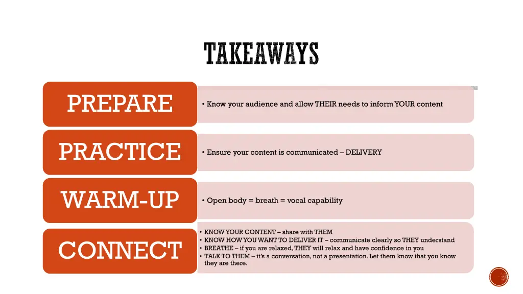 takeaways