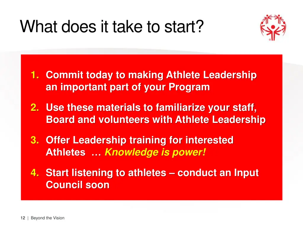 what does it take to start