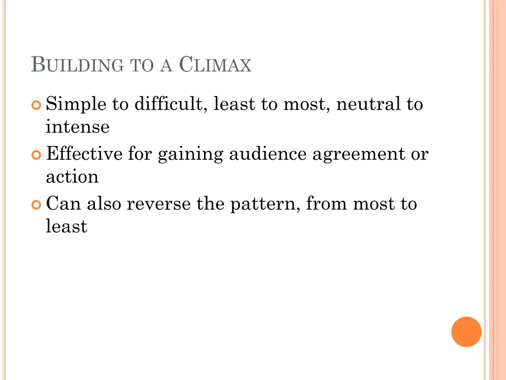 b uilding to a c limax
