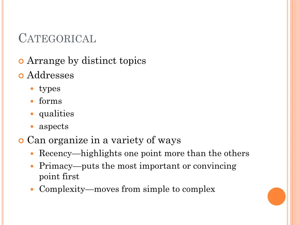 c ategorical
