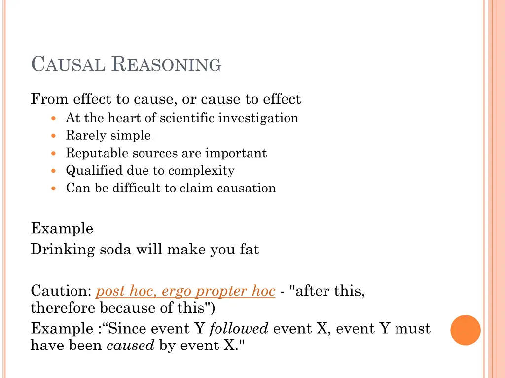 c ausal r easoning