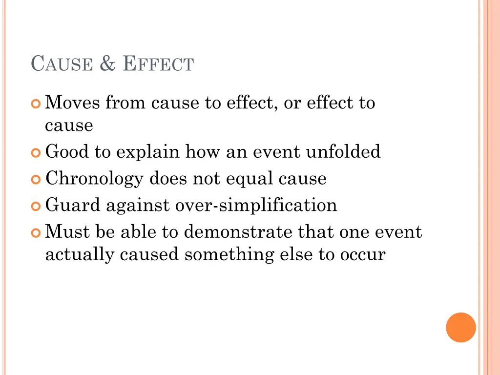 c ause e ffect