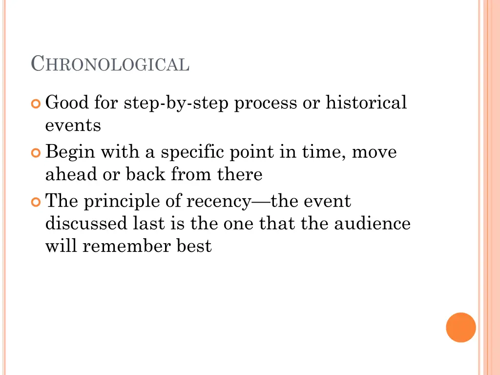 c hronological