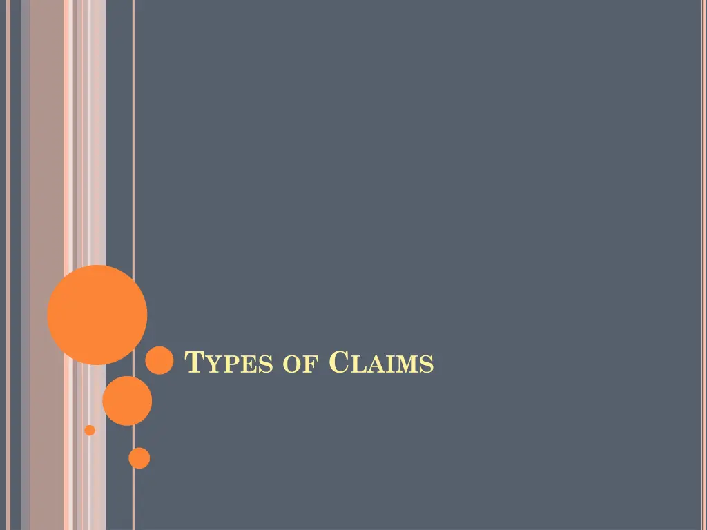 t ypes of c laims