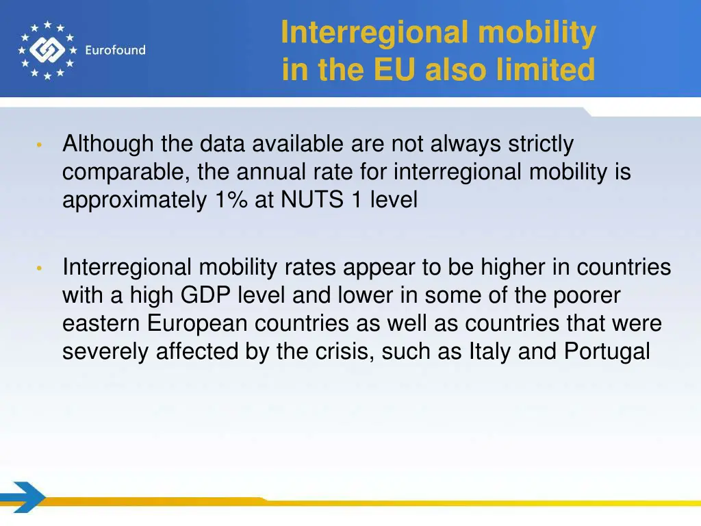 interregional mobility in the eu also limited