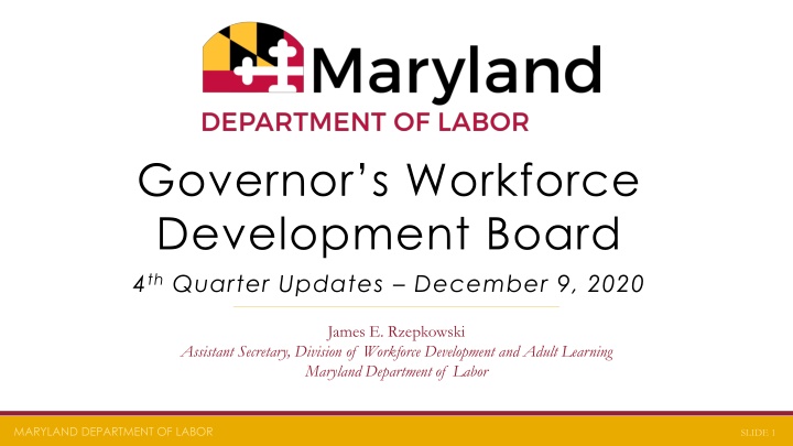 governor s workforce development board