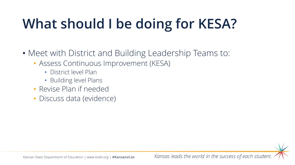 what should i be doing for kesa