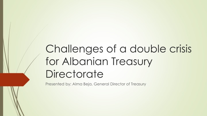 challenges of a double crisis for albanian